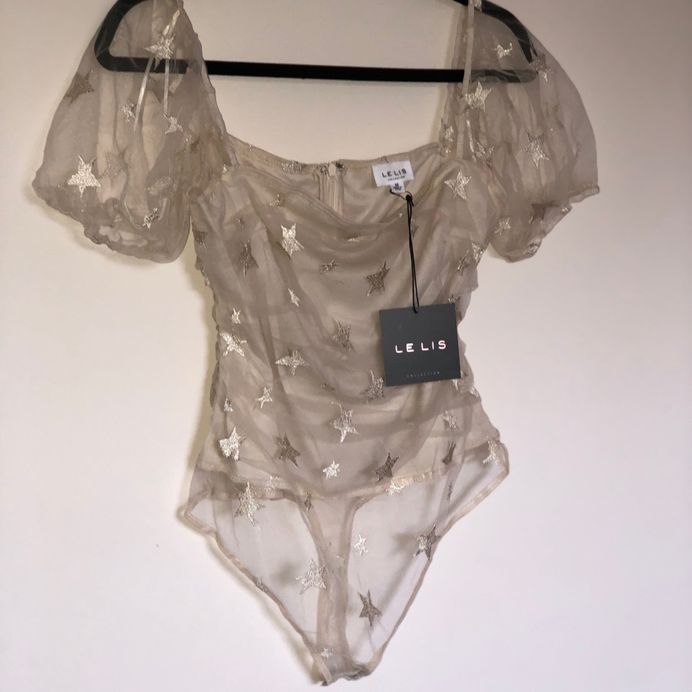 Sparkly Gold Star Bodysuit